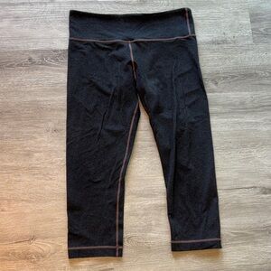 Lululemon Align Midrise Crop Leggings In Dark Gray‎ Size 8